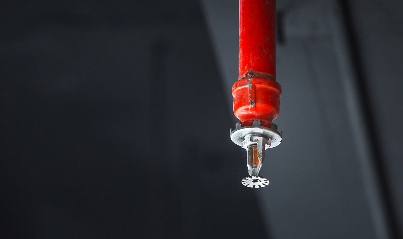 A building's sprinkler system'